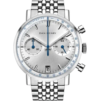 Dan Henry 1964 Silver Bicompax 38mm Date