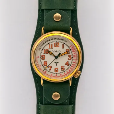 Vario Vario 1918 Medic Brass Cream Dial with Orange Lume Watch