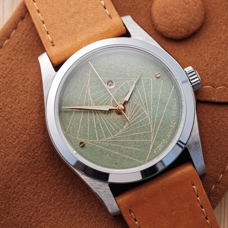 47ZERO Carré Courbé, 36mm, Pistachio