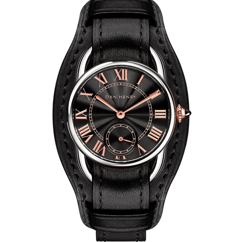 Dan Henry 1900 Gilt / Black Strap 28.5mm