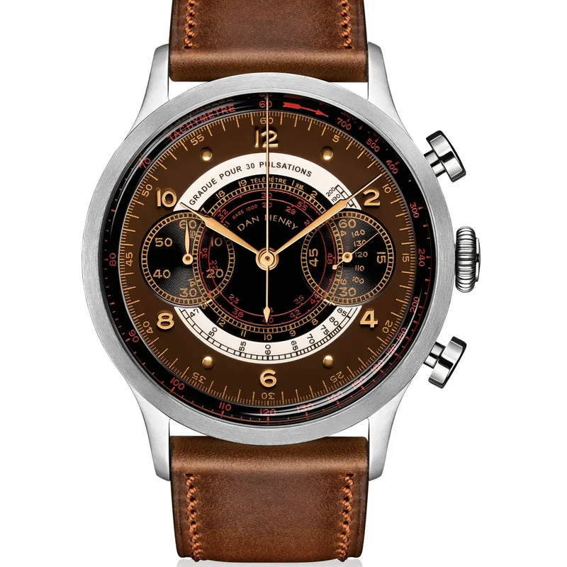 Dan Henry 1939 Chocolate 41mm No Date