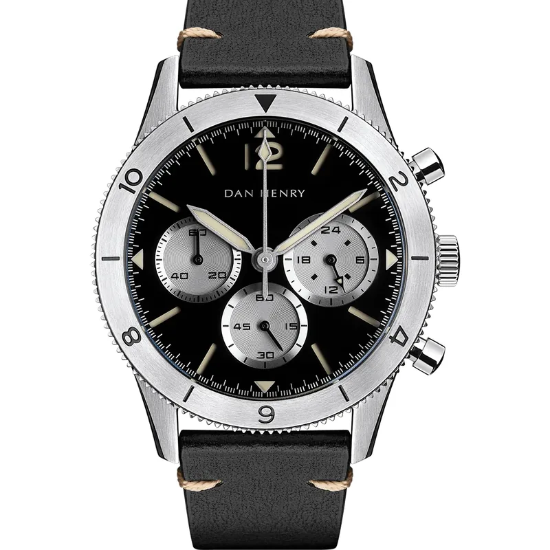 Dan Henry 1963 Black Steel 40mm No Date