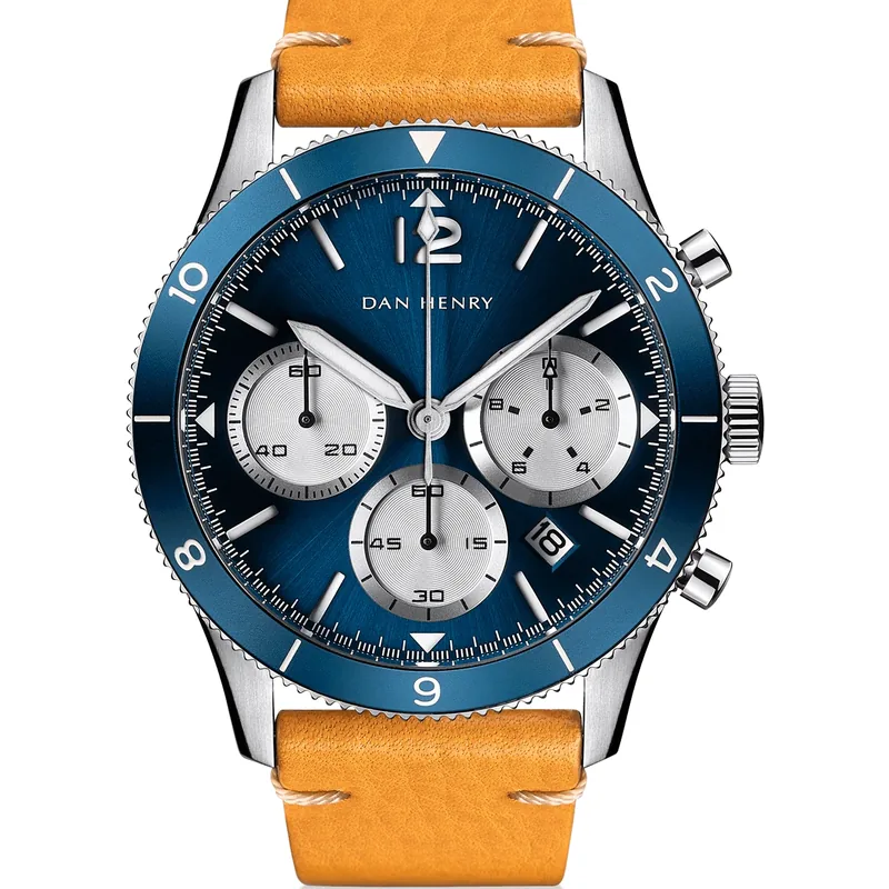 Dan Henry 1963 Blue 42.5mm Date