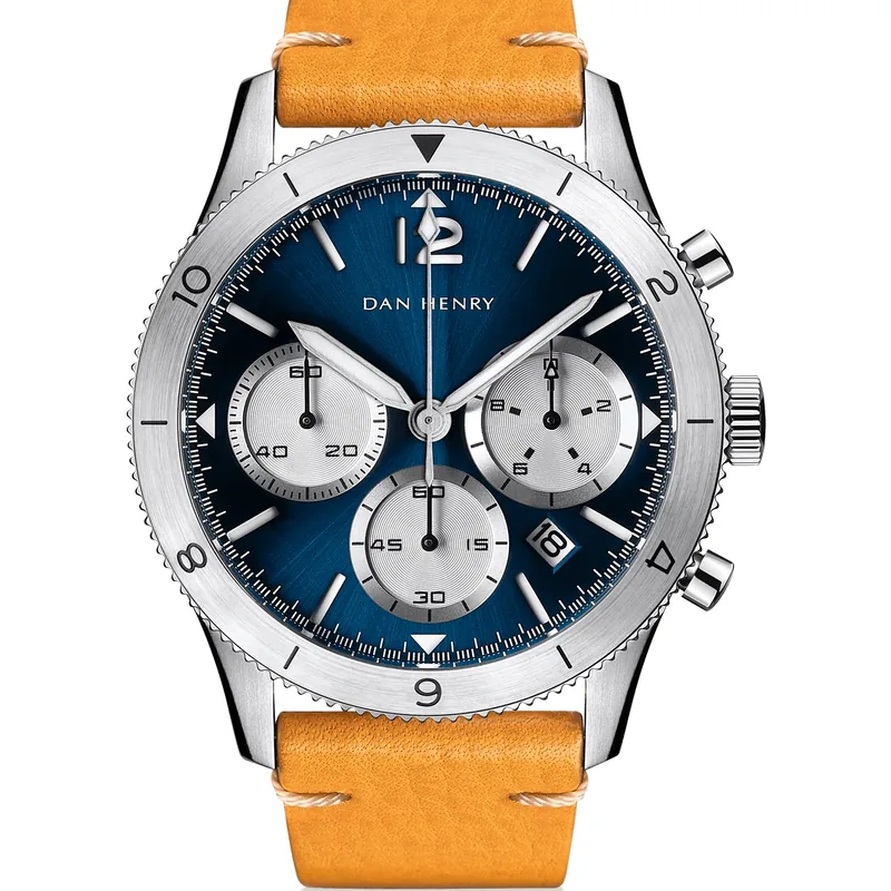 Dan Henry 1963 Blue Steel 42.5mm Date