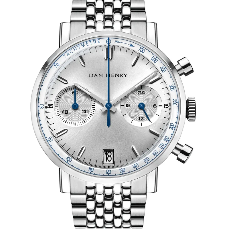 Dan Henry 1964 Silver Bicompax 38mm Date