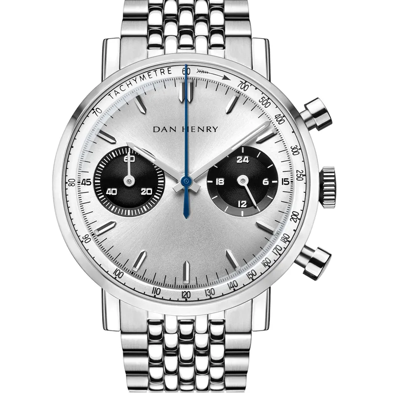 Dan Henry 1964 Silver Panda Bicompax 38mm No Date