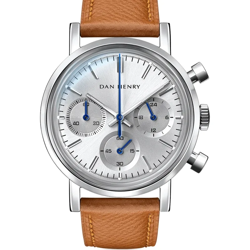 Dan Henry 1964 Silver Tricompax 36mm No Date