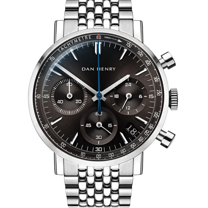Dan Henry 1964 Slate Grey Tricompax 38mm Date