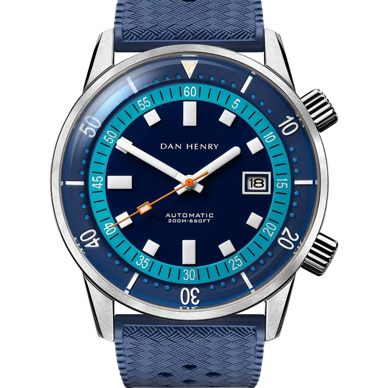 Dan Henry 1970 Blue 44mm Date