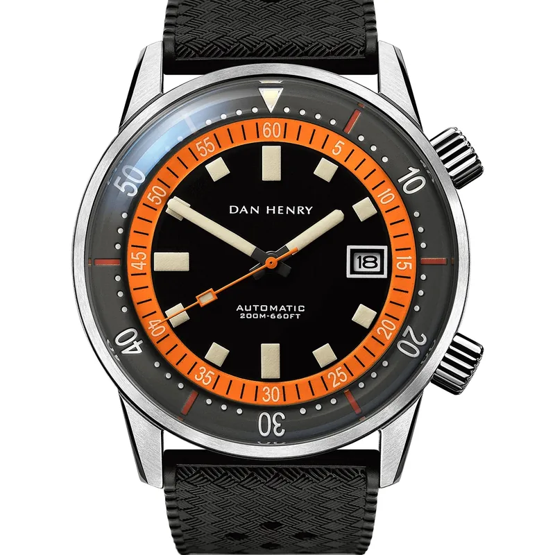Dan Henry 1970 Orange 44mm Date