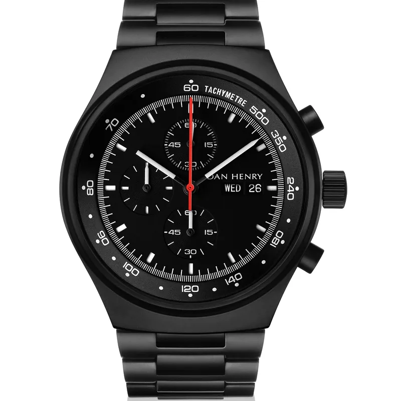 Dan Henry 1972 Black Chronograph 41mm