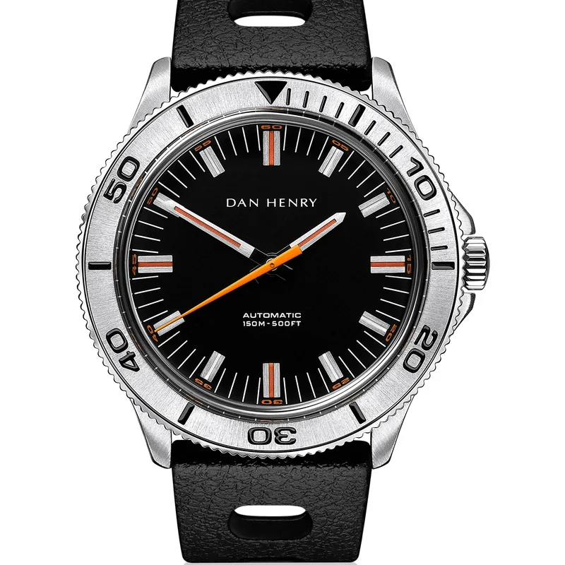Dan Henry 1975 Black Steel / Automatic / Tropic 39mm No Date