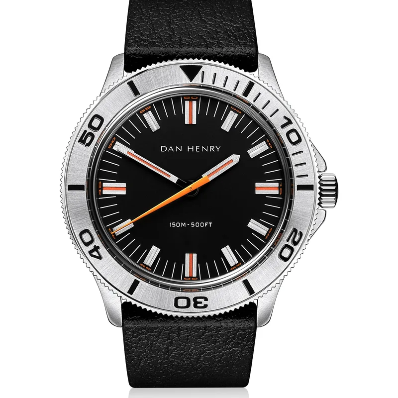 Dan Henry 1975 Black Steel / Quartz / Regular 37mm No Date