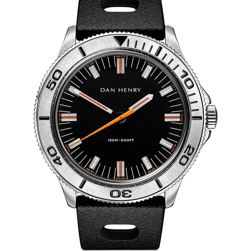 Dan Henry 1975 Black Steel / Quartz / Tropic 39mm No Date
