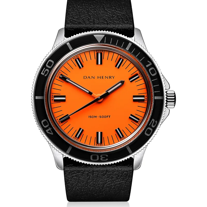 Dan Henry 1975 Orange / Quartz / Regular 37mm No Date