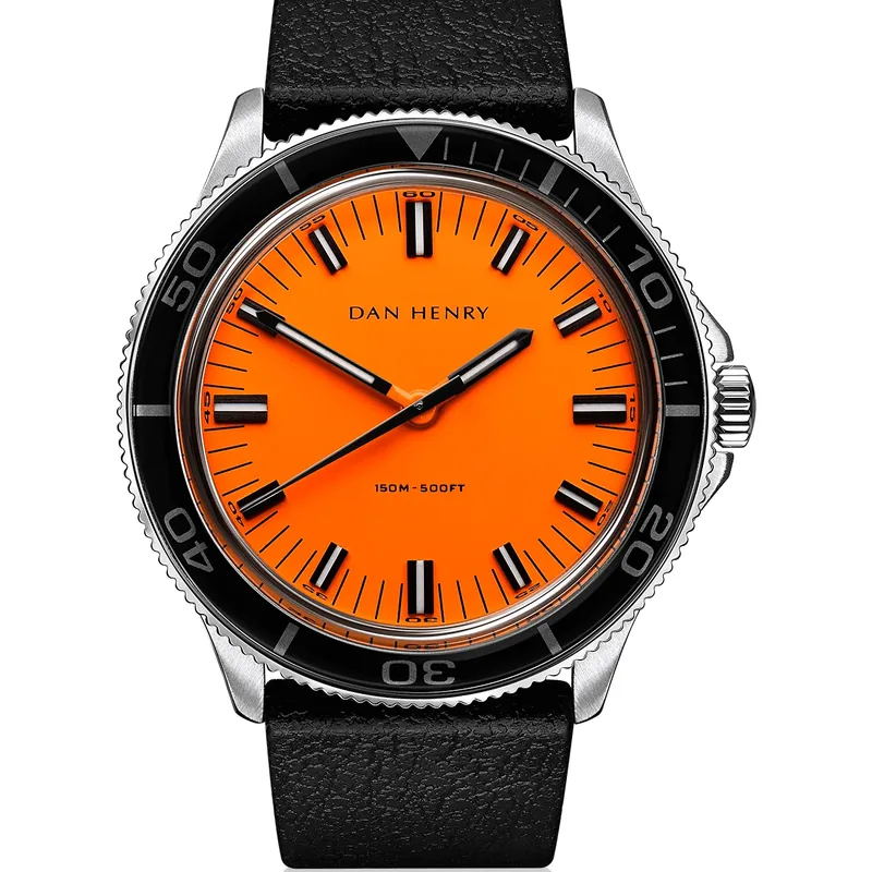 Dan Henry 1975 Orange / Quartz / Regular 39mm No Date
