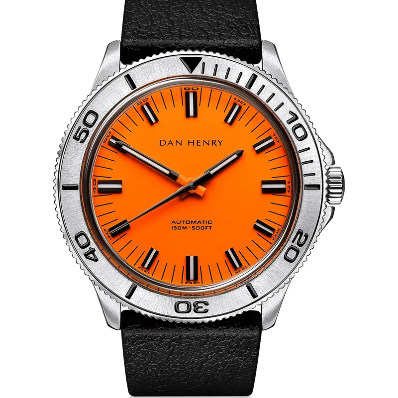 Dan Henry 1975 Orange Steel / Automatic / Regular 39mm No Date