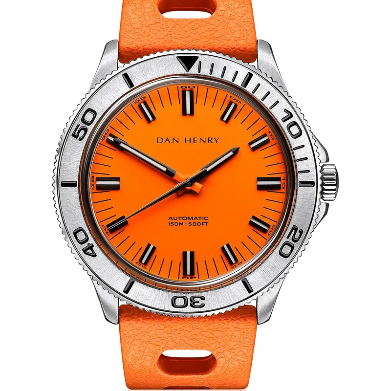 Dan Henry 1975 Orange Steel / Automatic / Tropic 39mm No Date