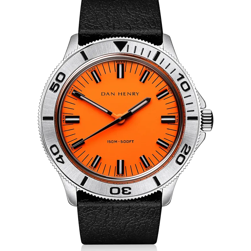 Dan Henry 1975 Orange Steel / Quartz / Regular 37mm No Date