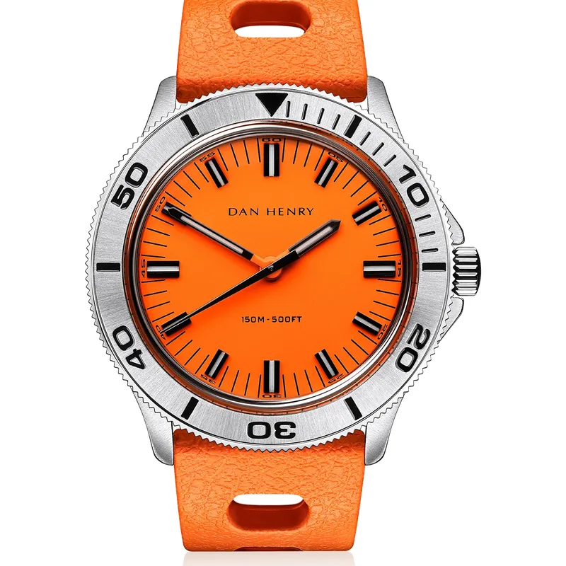 Dan Henry 1975 Orange Steel / Quartz / Tropic 37mm No Date