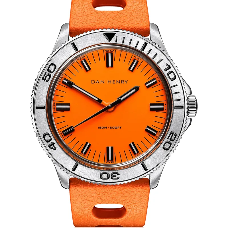 Dan Henry 1975 Orange Steel / Quartz / Tropic 39mm No Date