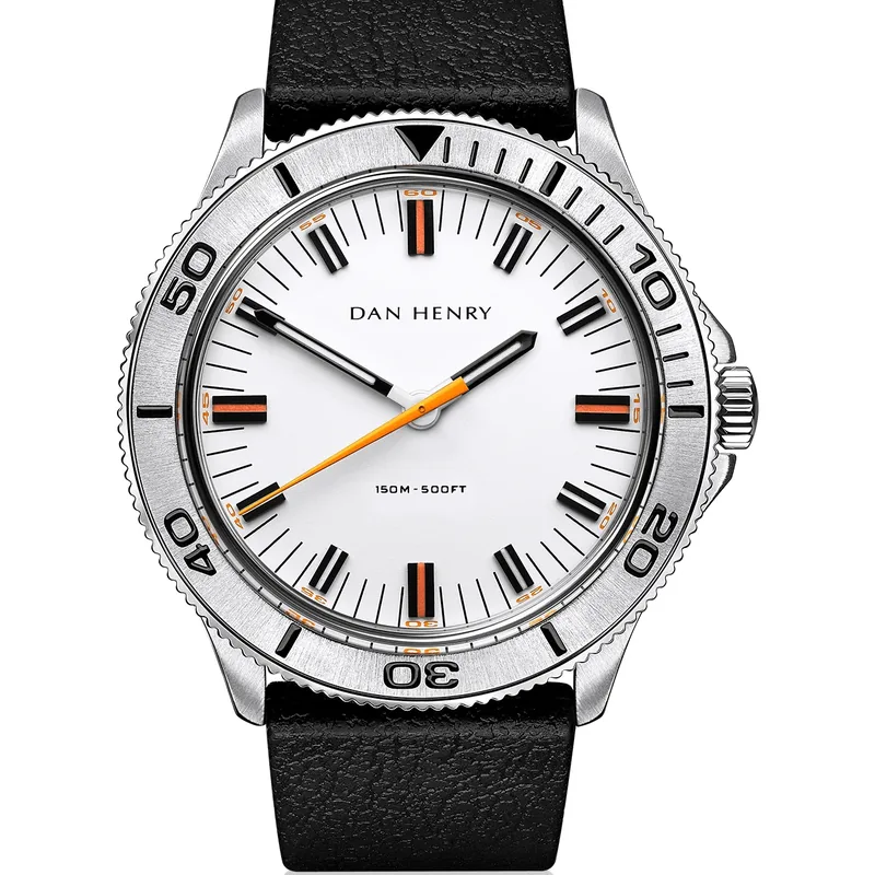 Dan Henry 1975 White Steel / Quartz / Regular 39mm No Date