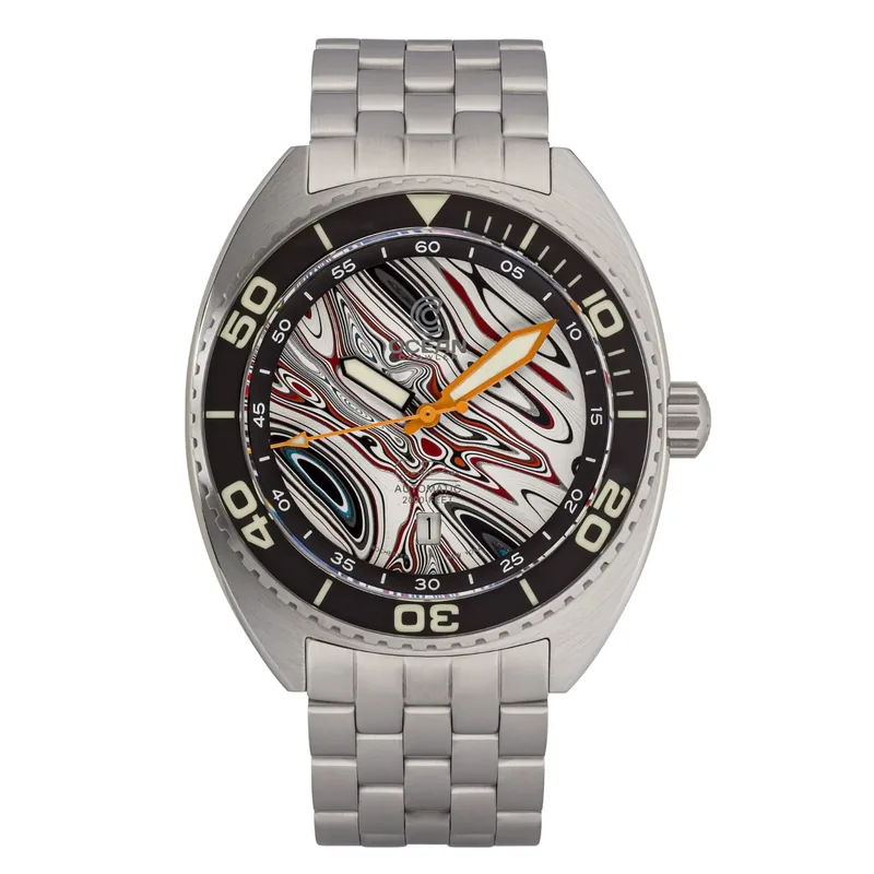 Ocean Crawler Core Diver - Fordite - Type B - Striped, Multiple colors