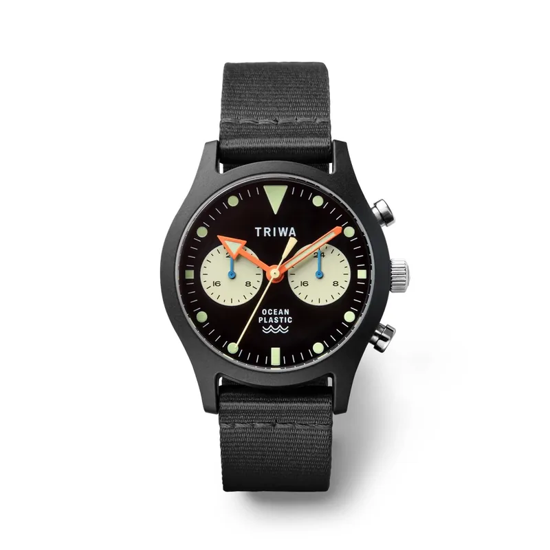 TRIWA Ocean Timer Black