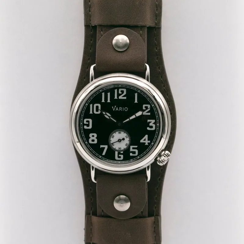 Vario Vario 1918 Trench Black Dial with White Lume Watch