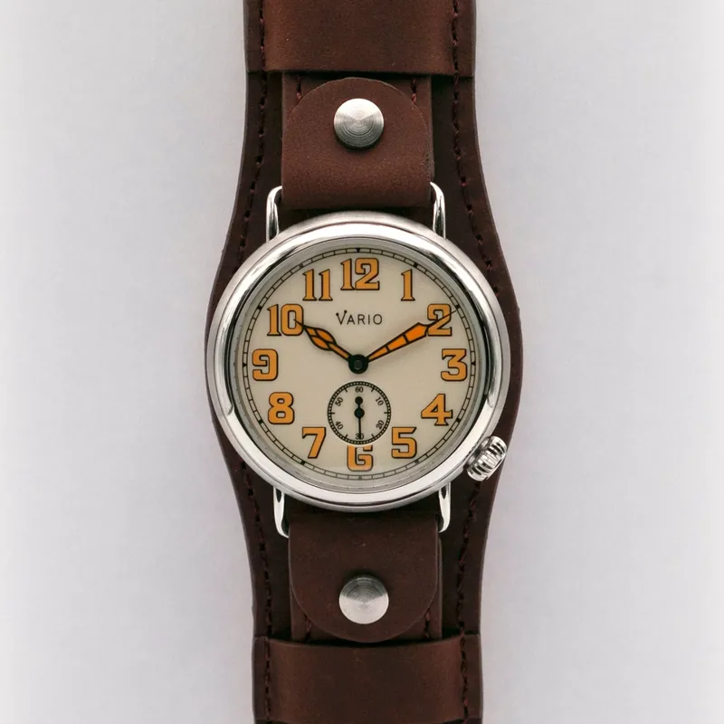 Vario Vario 1918 Trench Cream Dial with Orange Lume Watch
