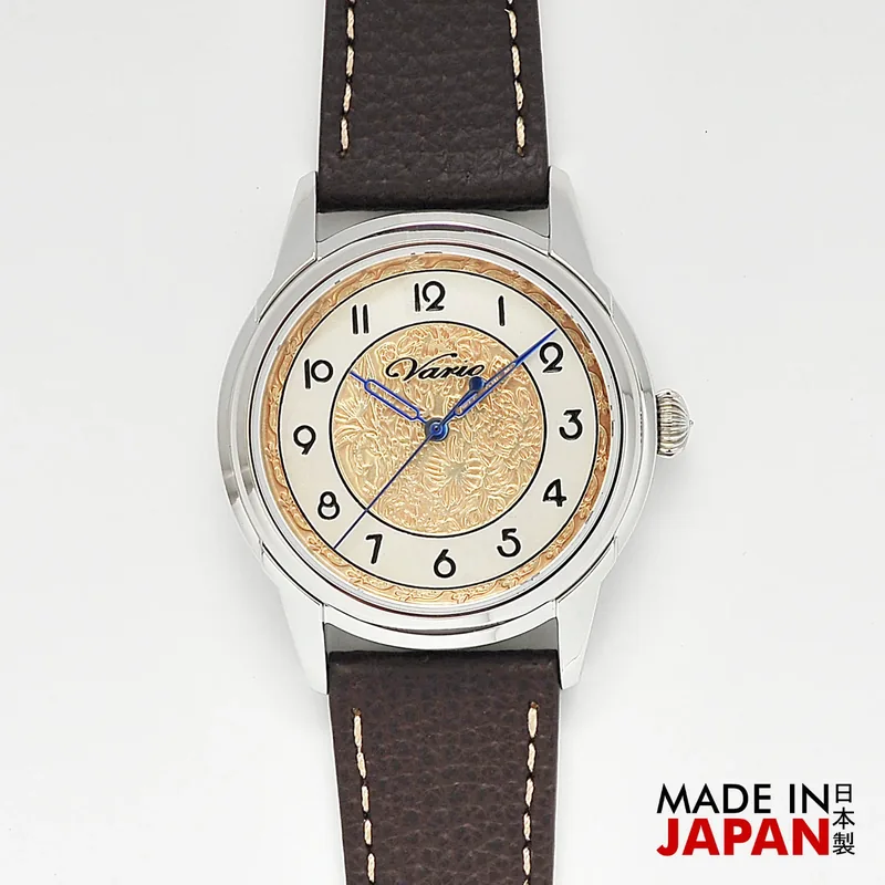 Vario Vario Empire Art Nouveau Outer Gold Handwound Dress Watch