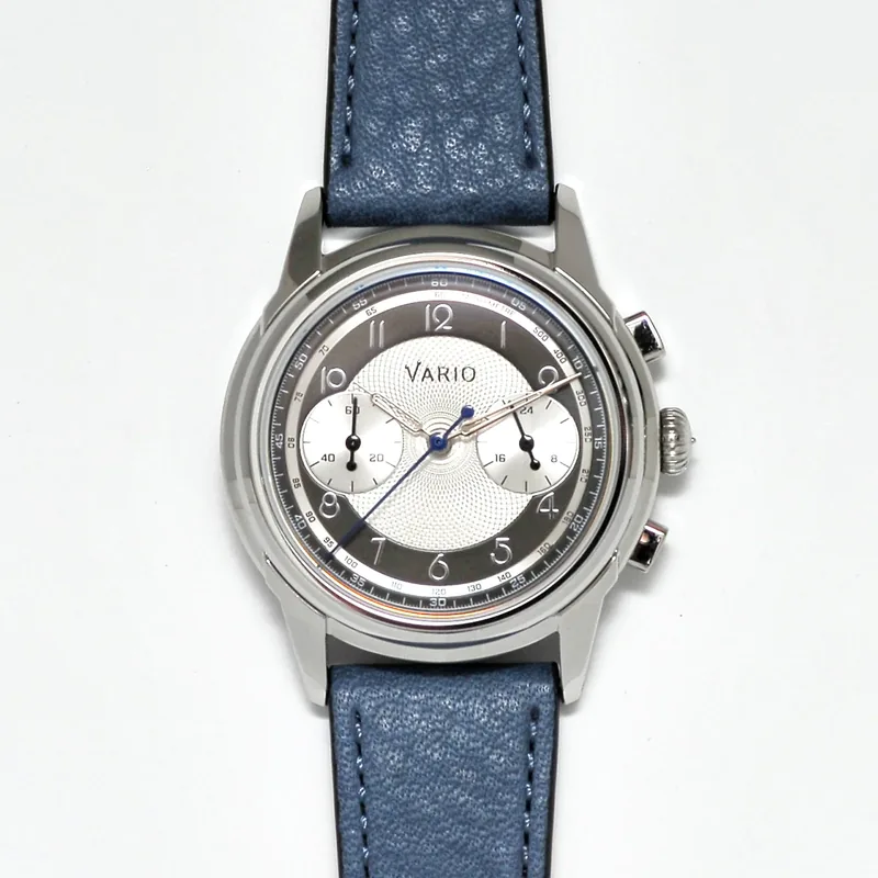 Vario Vario Empire Grey Tuxedo Tachymètre MecaQuartz Chronograph Watch
