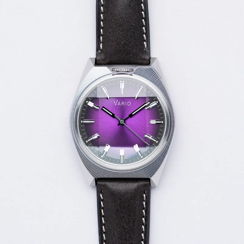 Vario Vario Futurist Watch Sunburst Purple Fume Watch
