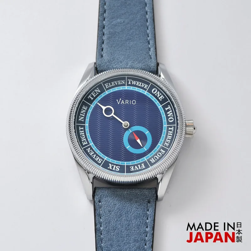 Vario Vario NAVI Single Hand Deep Water Blue Small Seconds Compass
