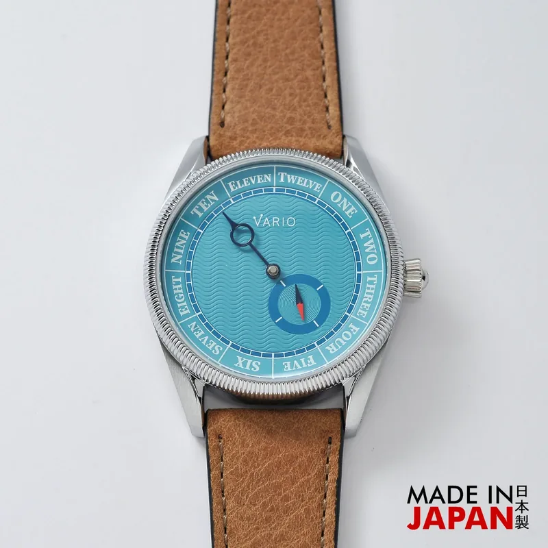 Vario Vario NAVI Single Hand Clear Water Blue Small Seconds Compass