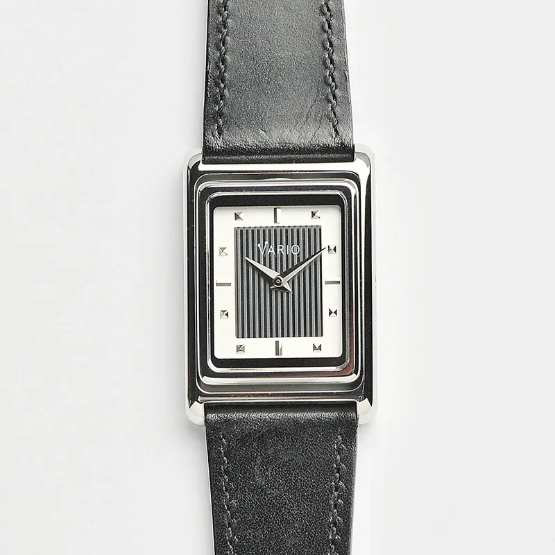 Vario Vario VERSA Reversible Single Time White Tuxedo Automatic Watch