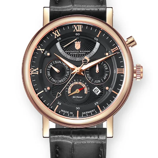 Waldhoff Multimatic Rose Gold Obsidian Black