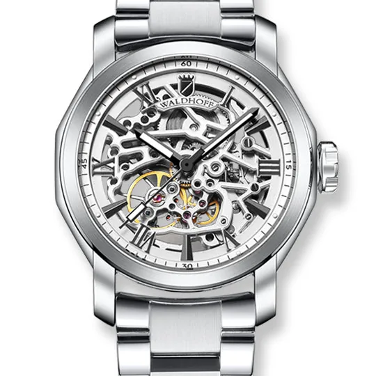 Waldhoff Republic II Diamond Silver on stainless steel bracelet