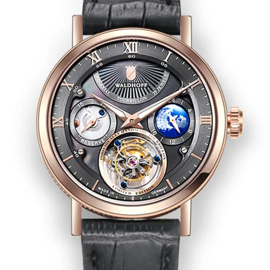 Waldhoff Ultramatic Red Gold Black Pearl