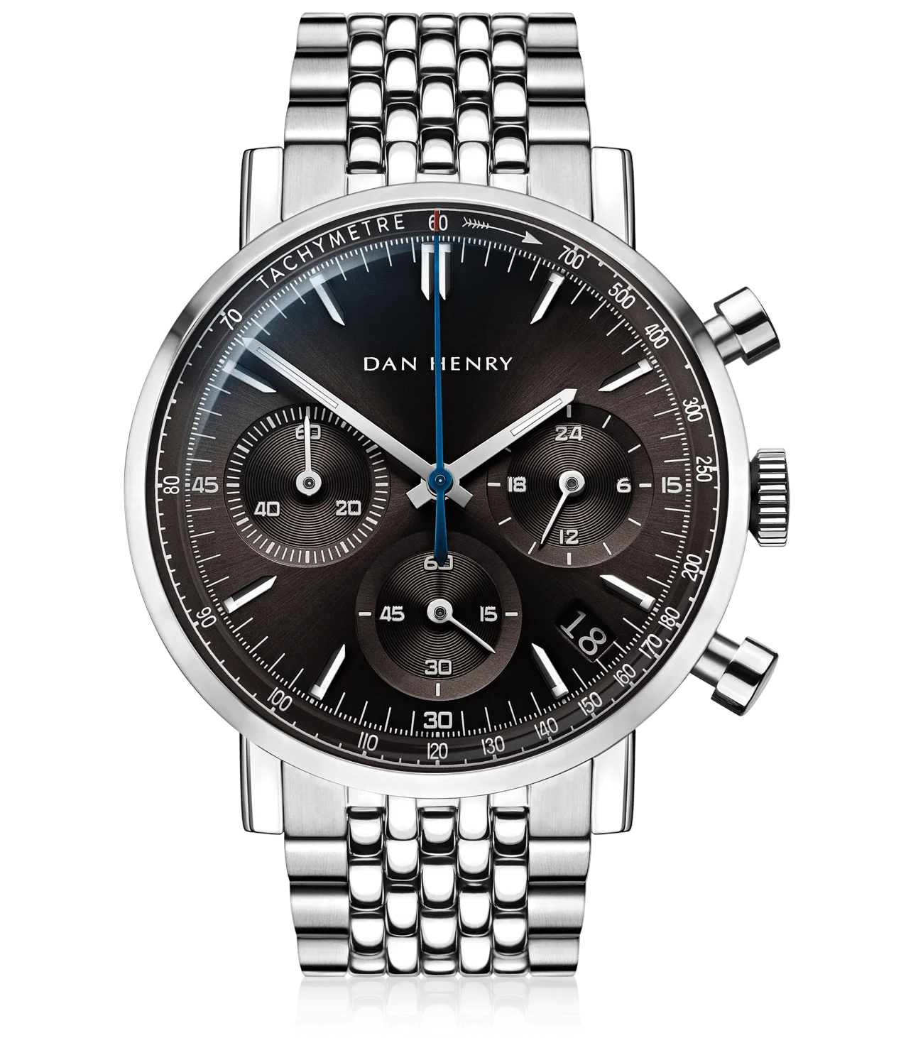 Dan Henry 1964 Slate Grey Tricompax 38mm Date image 1 of 1