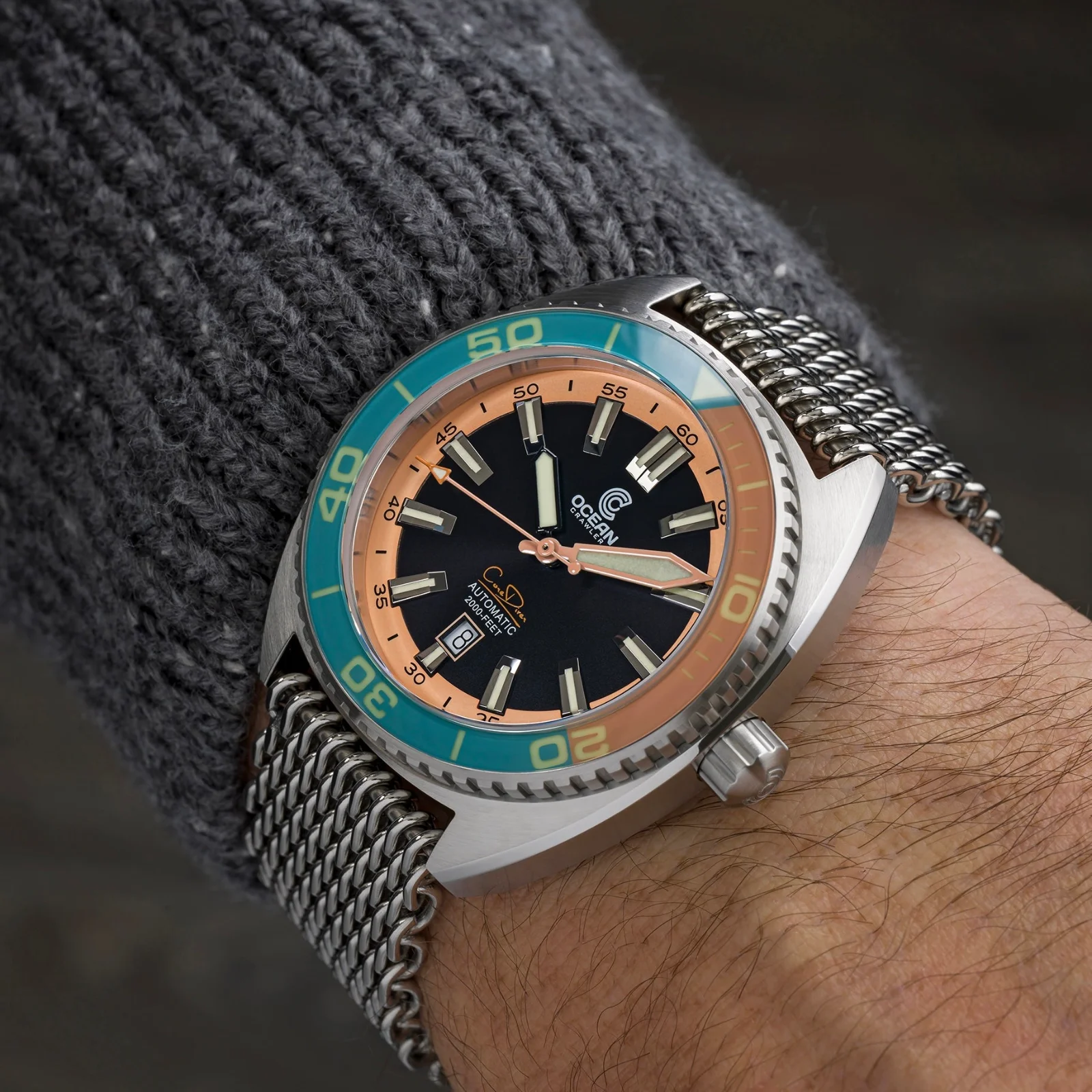 Ocean Crawler Core Diver - Aqua/Salmon image 2 of 5