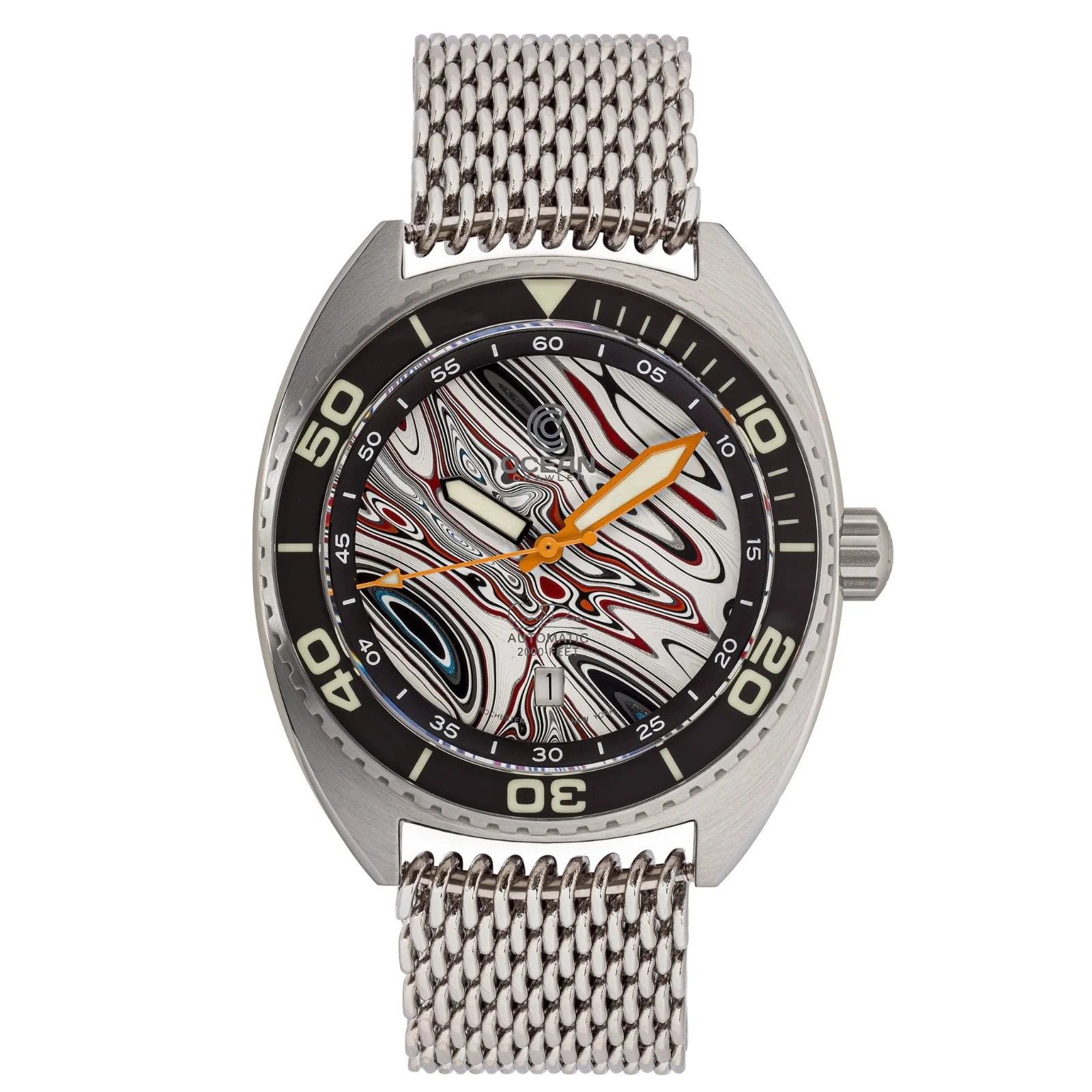 Ocean Crawler Core Diver - Fordite - Type B - Striped, Multiple colors image 2 of 5