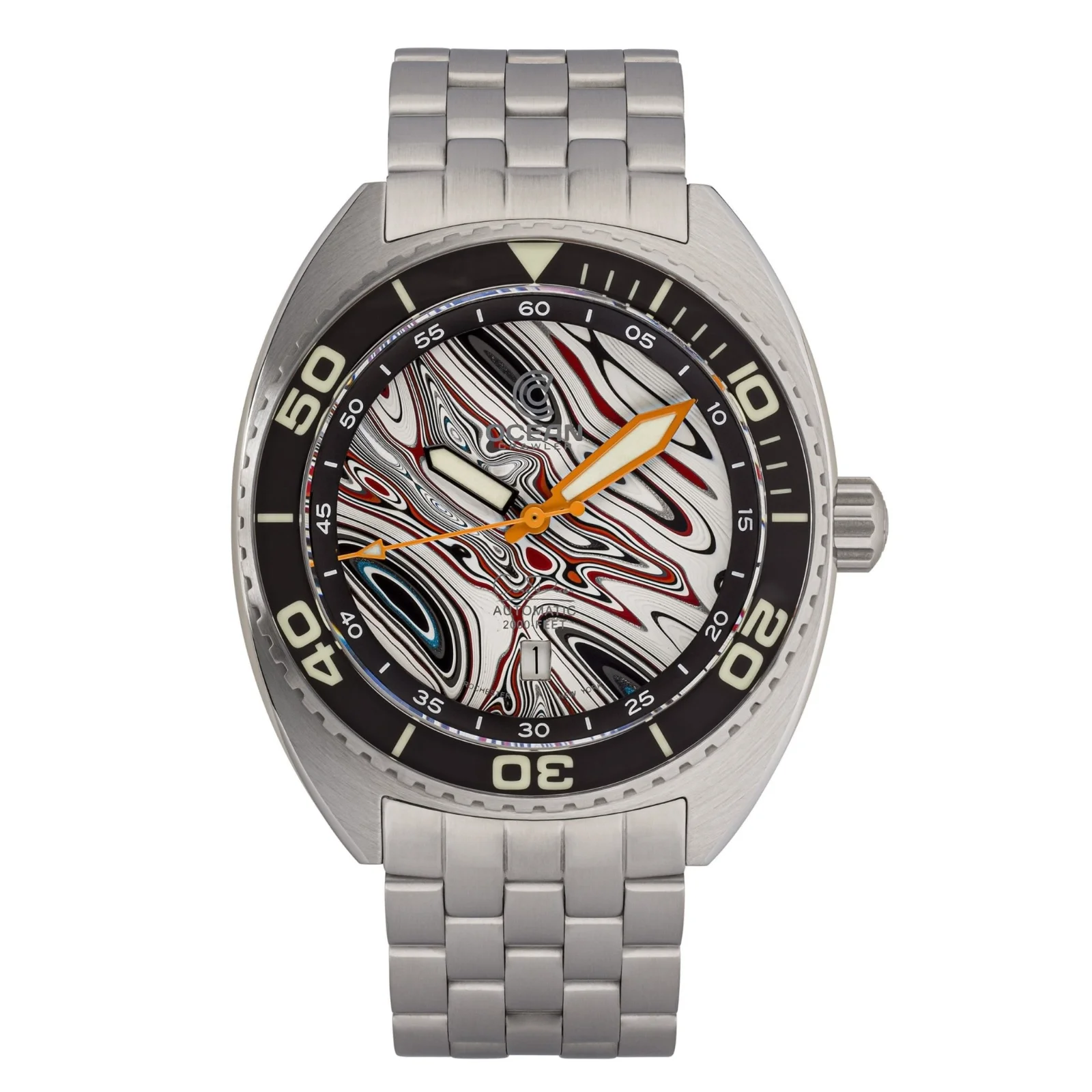 Ocean Crawler Core Diver - Fordite - Type B - Striped, Multiple colors image 1 of 5