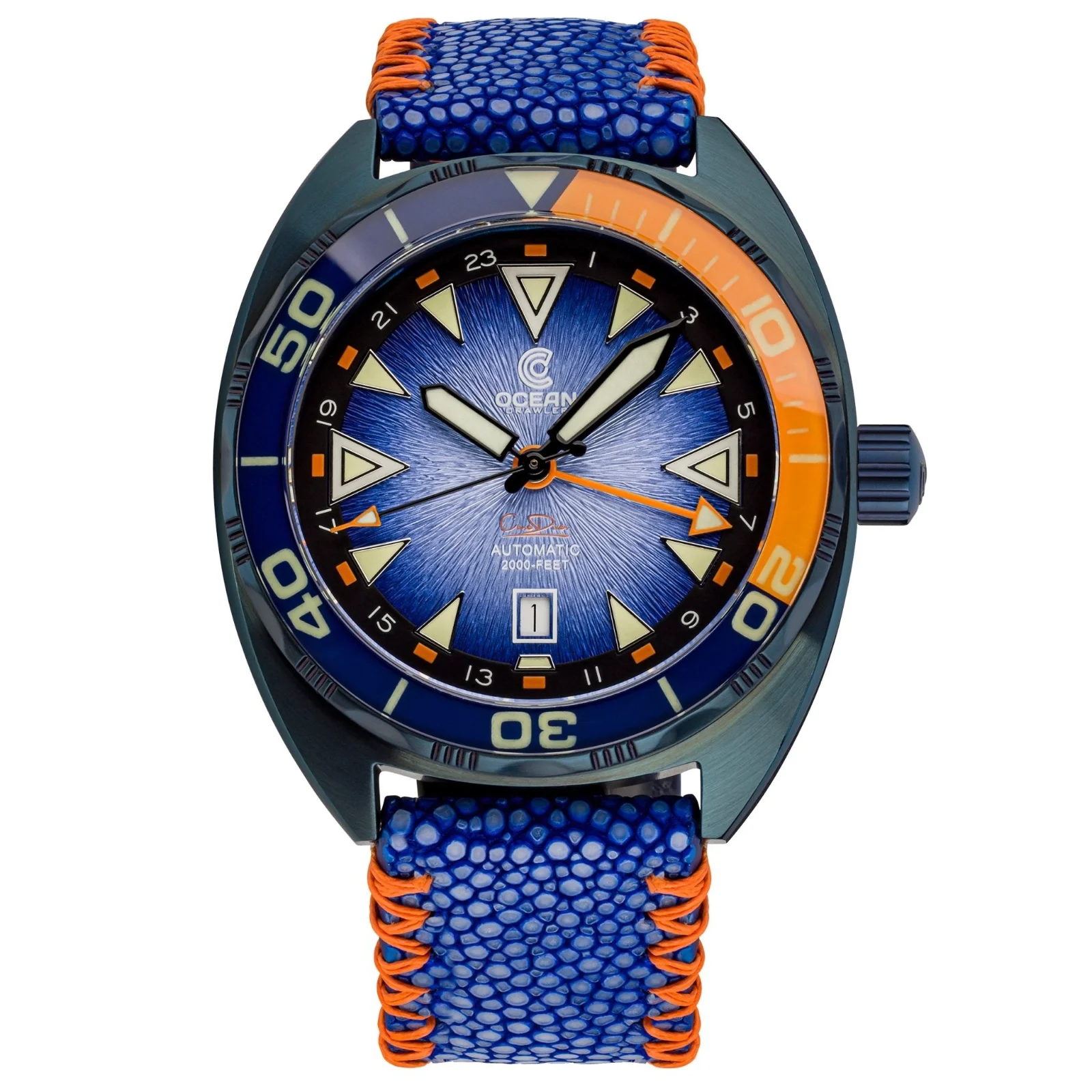 Ocean Crawler Core Diver GMT V3 - Blue Steel DLC image 1 of 5