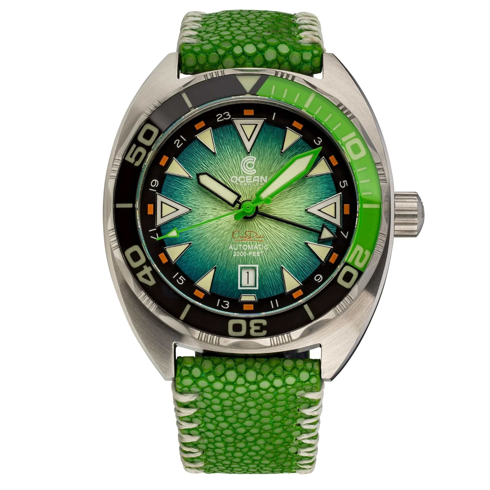Ocean Crawler Core Diver GMT V3 - Green/Green image 1 of 5