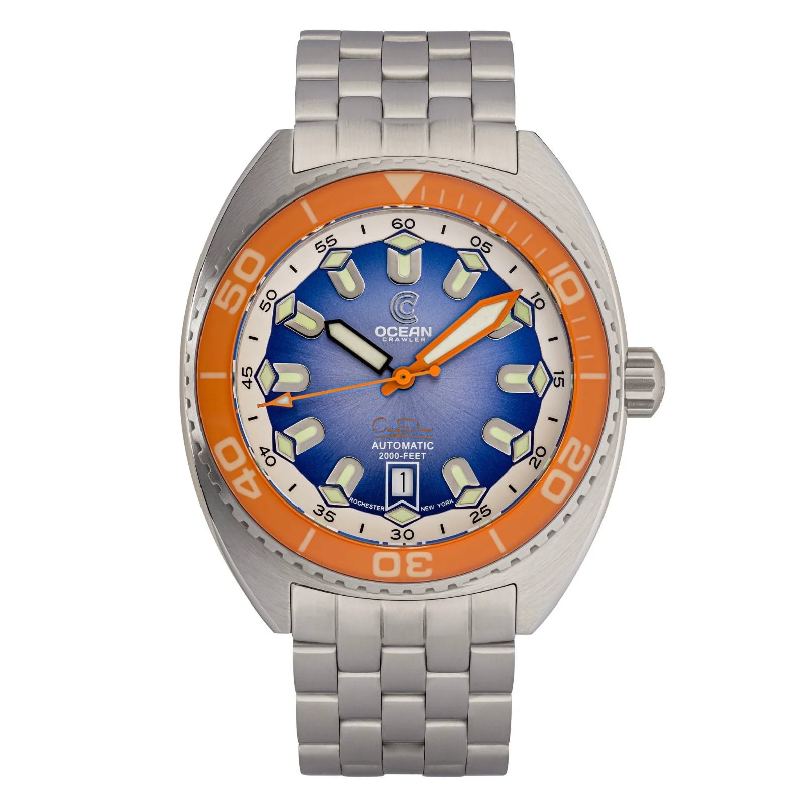 Ocean Crawler Core Diver V4 - Orange Bezel image 1 of 5