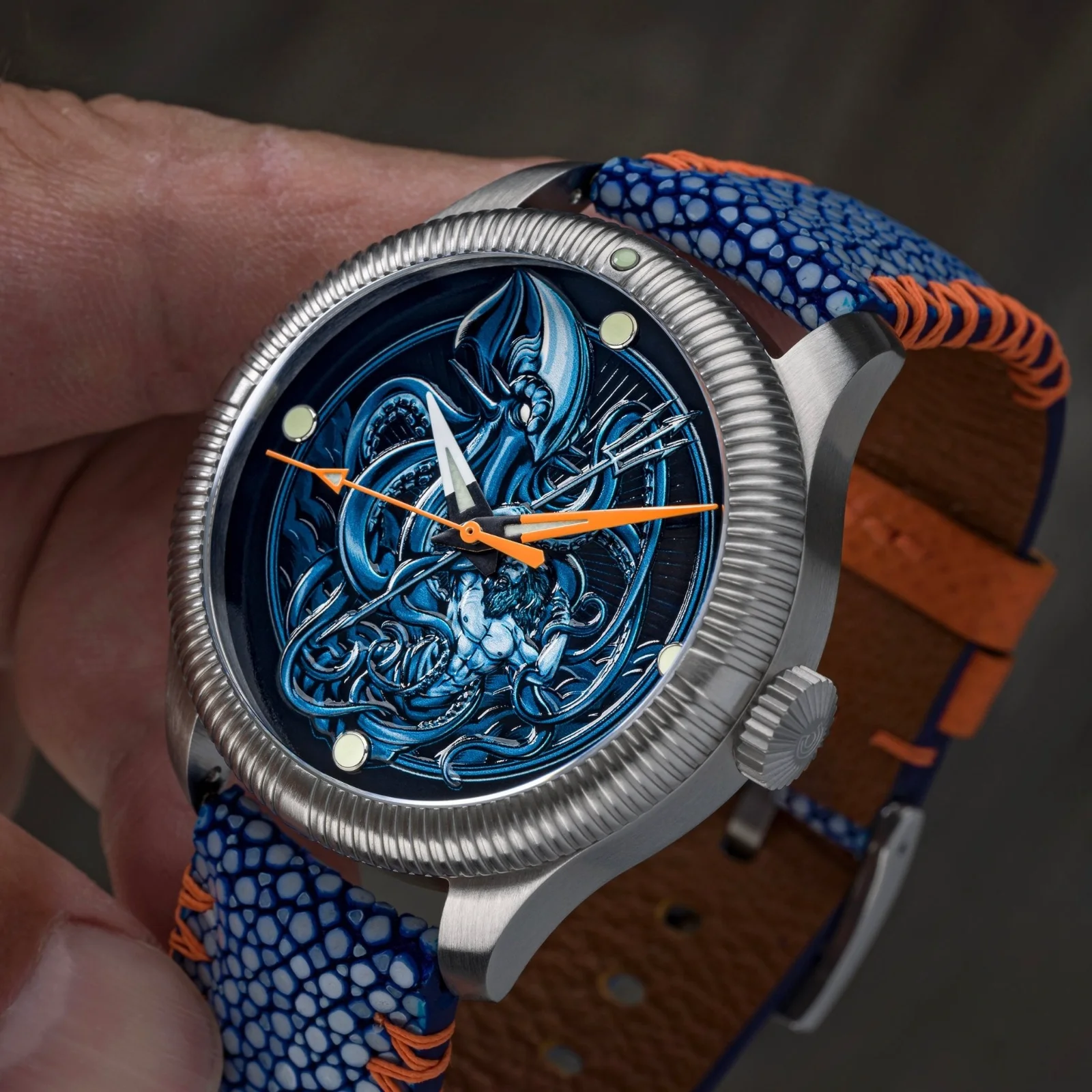 Ocean Crawler Kraken Vs Neptune - Ceramic-Enamel Dial - LE image 2 of 5