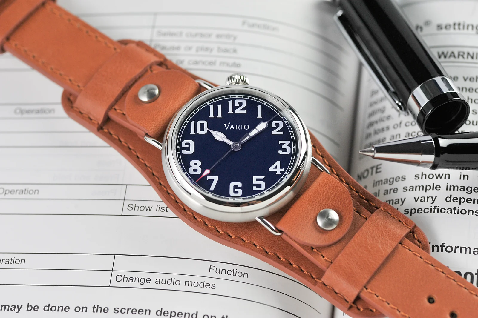 Vario Vario 1918 Pilot Blue Dial with White Lume Watch image 2 of 5