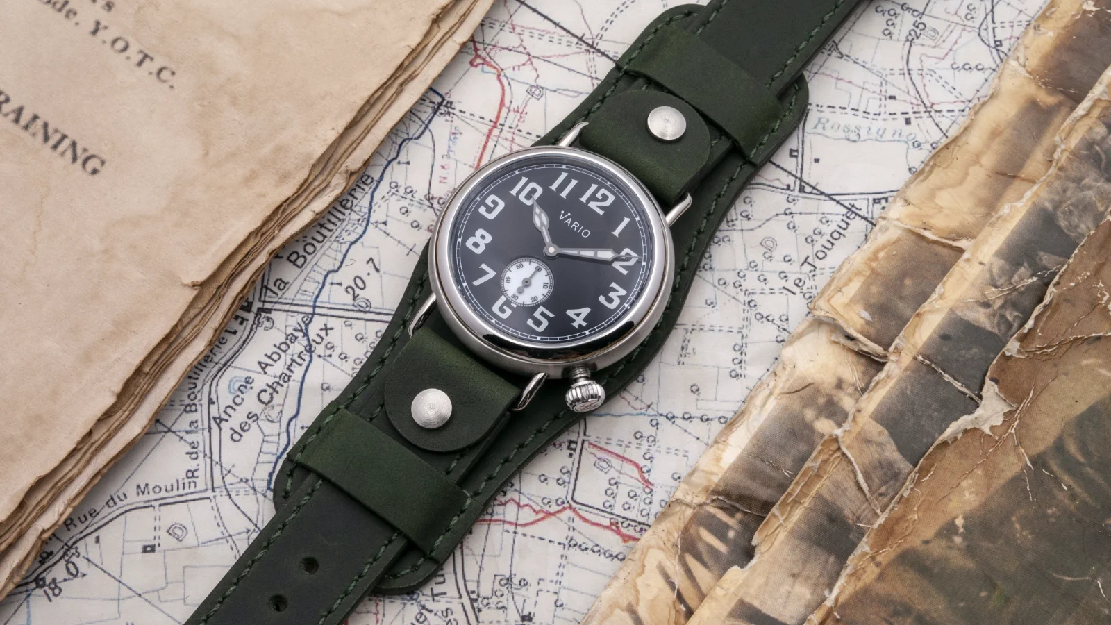 Vario Vario 1918 Trench Black Dial with White Lume Watch image 2 of 5