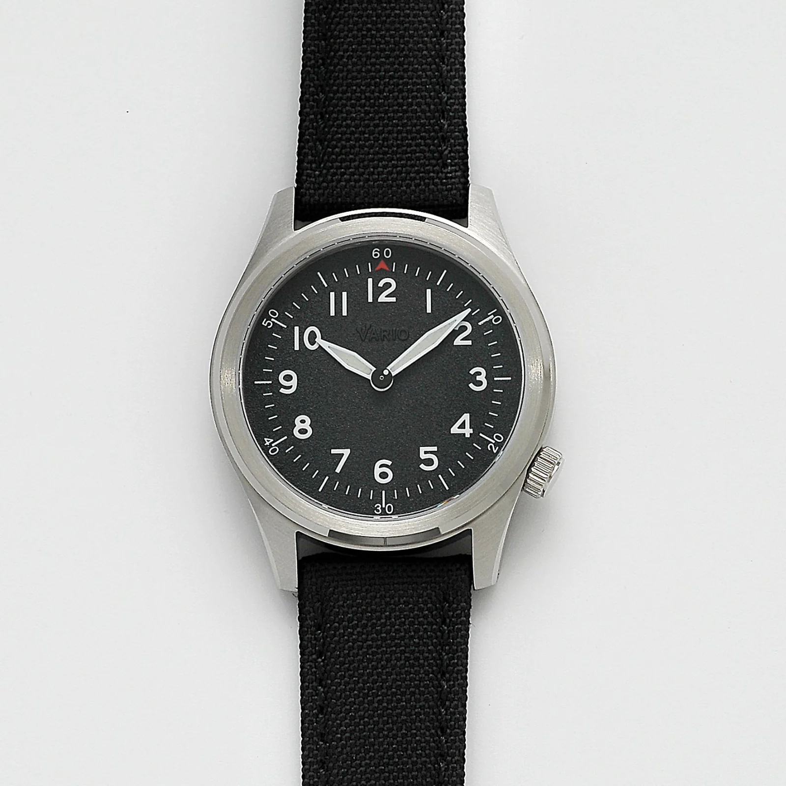 Vario Vario 1945 A-11S Solar Quartz Raven Black Field Watch image 1 of 5